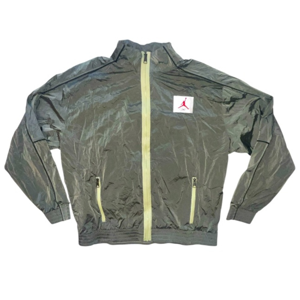 Nike Jordan Flight Full Zip Lightweight Jacket Loose Fit Warm Up Size Large New - Picture 1 of 10